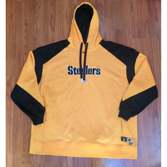 Vf Imagewear Other - Vintage 2XL NFL Pittsburgh Steelers Yellow Black Hoodie AFC North Pockets Stains
